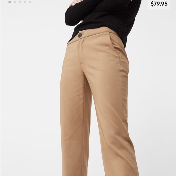 NWT Mango Straight Cotton Trousers - Picture 2 of 5